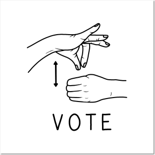 Vote ASL Posters and Art